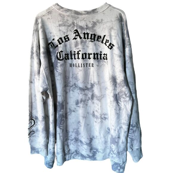 NWT Dixie D'Amelio x Hollister Collab Tie-Dye Long Sleeve Sweatshirt XL - Picture 5 of 10